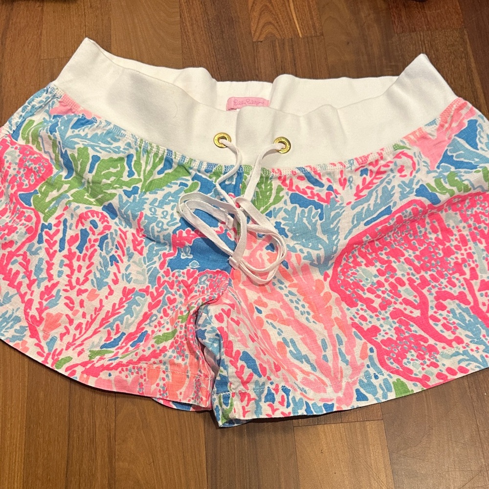 Lilly Pulitzer Pink, Blue, and Green Athletic Shorts
